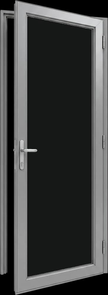 Pintu Swing Polos — finishing Abu