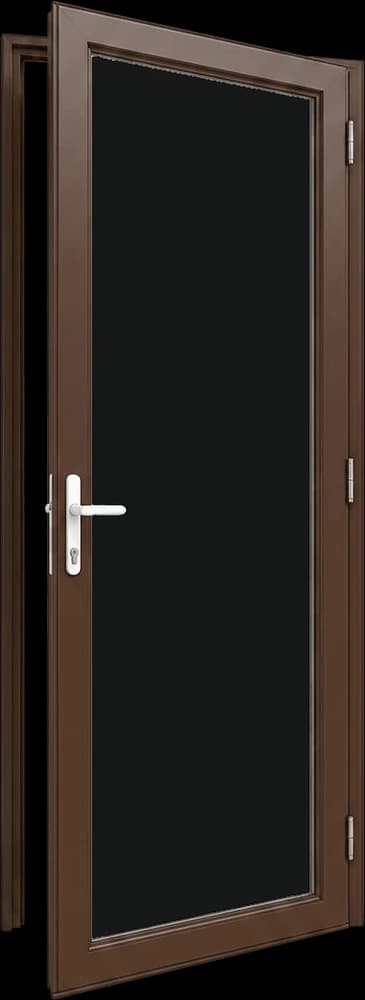 Pintu Swing Polos — finishing Coklat